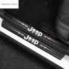 4 stuks auto sticker deur koolstofvezel Instaplijsten Plaat Voor JEEP Grand Cherokee Commander Renegade Wrangler Kompas Patriot accessoires ZZ