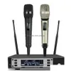 Mikrofonlar Somlimi EW135G4 UHF Uzun Mesafe Çift Kanallı Handheld Profesyonel Kablosuz Mikrofon Sistemi Sahne Performansı Dynami Dhijf