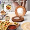 Bakningsverktyg Dumpling Skin Machine Wood Dough Wraps Tool Manual Pastry Press Multifunktionell omslag för empanadas tortillas Ravioli