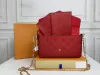Oryginalny skórzany wielosłozowy Pochette Man damski krzyżowy body luksusowe designerskie torby na ramię topy torebki modne torebki portfele torby sprzęgła