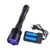 Фонарики Topcom Powerf 18W 365Nm 395Nm Led UV Flashlight 3 Traviolet Lantern Hard Light Torch с черным фильтром Catch Scorp Dhsdf