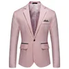 Costumes masculins Classic Classic Men à manches longues Suit à revers solides Solid un blazer Blazer Business Male Boucle de mariage