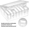 Jewelry Boxes Rings Storage Box Transparent Square Earrings Case Jewelry Finding Accessory Packaging Bead Pearl Organizer Dresser 231219