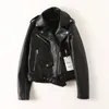 FTLZZ кожаная куртка женская весна-осень пальто из искусственной кожи велосипед мото женская повседневная уличная верхняя одежда 231220