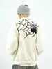 Dhss China-chic American High Street Ricamo Spider Jacket Camicia da baseball più cotone addensato Autunno Inverno Moda allentata