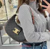 Fashion Handtasche Celins 'Damenbeutel Buchbrand Tasche Geldbeutel gleiche Tasche Damen 2023 Neue echte Leder Triumph Unterarm Old Blume Headwith Original Logo