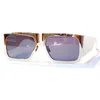 Sunglasses Retro Square Mirror Reflection Big Frame Wide Leg Luxury Designer Unisex Ins