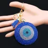Bag Parts Accessories Turkey Eyes Crystal Keychains Ring for Women Keychain Blue Gold Color Key Chain Jewelry llaveros para mujer 231219