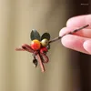 Grampos de cabelo DEAR-LIFE Handmade Retro Wedding Po Acessórios Pequeno Diversos Frutas Berry Hairpin Broche Exquisite Jewelry