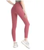 2023 Yoga Pantolon Lu Hizalama Taytlar Kadın Şort Kırpılmış Pantolon Kıyafetleri Lady Sports Ladies Pants Egzersiz Fitness Giyim Tayt Çayıkları Slim Fit Hizalama Pantolon