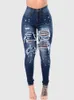 Mulheres Jeans Rasgado Mulheres Cintura Alta Senhoras Denim Calças Mulher Preto Skinny Com Buracos 231219