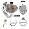 Chastity Devices 2023 Fishnet Cage Mesh Sexy Penis Lock Underpants Anti Escape Desire Control Steel Cock Ring Sex Toys for Man Gay 231219