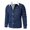 Men's Jackets Men Light Blue Denim Jackets Slim Casual Coats New Male High Quality Cotton Thicker Winter Jean Warm S-6XLL231026