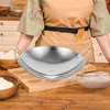 Pannor hushållspannor matlagning kruka med handtag metallverktyg rostfritt stål wok chaffing rätter