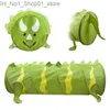 Tiendas de juguete New Green Dinosaur Crawling Túnel para niños Túnel para niños Tienda interactiva interactiva para niños para niños Q231220