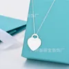 Designer Brand High Edition Tiffays Classic Heart Necklace Dames Wit Kopper PLATED 18K GOUD CNC STALEN SEAL INNS Kraagketen