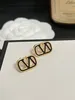 Designer Logo Gifts Earrings Wedding Birthday Luxury Stud Earring Classic Love Gift Jewelry 18K Gold Plated Letter Earrings J12075