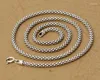 Catene MAYONES 3mm Real 925 Sterling Silver Girocolli Collane per uomo Accessori 45-80cm Lunghi gioielli in argento tailandese