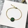 Charme Pulseiras Marca Pome Jóias 6 Cores Rodada Bola Pulseira Vermelho Preto Laranja Zircão Bolo Itália Mulheres Bijoux