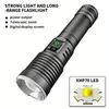 1pc Outdoor Strong Light XHP70 Flashlight LED, Type-C Digital Display Telescopic Zoom, Long Range, Strong Light Flashlight