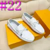 40Model Summer Mens Casual Designer Mocassini Mocassini in pelle Scarpe da uomo Moda Leggeri Appartamenti Uomo Sneakers bianche Slip-On Driving Big Size 38-46