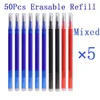 Recharge de stylo effaçable magique, 50 pièces, 07mm, pour Pilot Frixion, encre bleue, noire, rouge, accessoires d'écriture de bureau, papeterie scolaire 231220