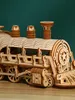 3D Puzzles Wooden Puzzle Mechanical Train Model Kits Brain Teaser Vehicle Building Unique Gift for Kids on Birthday Christm 231219