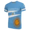 T-shirts pour hommes Argentine T-shirts Drapeau argentin Emblème 3D Imprimer Hommes Femmes Casual Surdimensionné À Manches Courtes O-cou Chemise Enfants Tees Tops