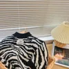 Pullover 2022 Autumn Girls Boys Casual Zebra Sweaters Baby Children Knitting Cardiganl231215