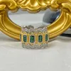 Pierścienie klastra Artdeco Retro Retro Kobiety luksusowy biżuteria 925 srebrna propozycja zaproponowania zaręczyny poślubienie przyjęcia weselnego