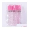 Pinceaux de maquillage 50pcs brosses à cils jetables outils d'extension de cils brosse à sourcils baguettes de mascara applicateur spoolers cils cos dhkhf