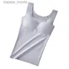 Regatas femininas camis gelo seda regata acolchoada colete cor sólida tops sem costura camisola respirável roupa interior confortável colheita para mulher 2023 venda quente l231220