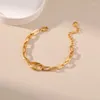Strand CCGOOD Chain Bangle Bracelet Trendy Golden Waterproof Metal Pig Nose Pulseras Stylish Unique Design Jewelry Female Party Gift
