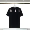 Men Plus Size Tees T-Shirts Tanks Fashion Spring Summer Streetwear Loose Cotton Tops White Letter Printed Tees