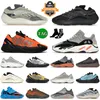 2024 Najwyższa jakość AAA+ 700 Sportowe buty do biegania Fade Solna Clay Brown 700s V2 V3 Cloud White Cream Blue Blue Blue Mens Mens Women Treakers