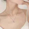 Chaînes Bleu Eucalyptus et oiseau Collier Femme Lumière Luxe Petit Simple Haut de gamme Collier Chaîne Collier