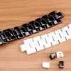 مشاهدة عصابات محدبة Watchband Black Black White for J12 Bracelet 16mm 19mm Strap Special Solid Solid Boxle