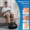 Comfier Shiatsu Foot Massager z ciepłem, wibracją, podgrzewaczem stóp, toczącego się kompresyjne stopy masażer do zapalenia powięzi podeszwy, neuropatia ból