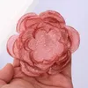 Декоративные цветы 5 шт. 10 см ткань из органзы шифон Роза искусственный цветок шелковая голова для DIY свадебные украшения для дома
