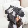 Kigurumi Pajamas Wolf For Children Baby Girls Pyjamas Boy Sleepwear Animal Anime Onesie Kids Costume Jumpsuit 231219