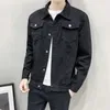 Men's Jackets Spring Autumn Denim Jacket Men Clothing Korea Cowboy Simple Tops Men's Leisure Bomber Jacket Casual Slim Jeans CoatL231026