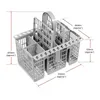 Многофункциональная корзина для хранения на кухне, корзина для посудомоечной машины, аксессуары, столовые приборы, контейнер для ножей, вилка, ложка