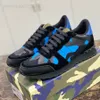 Heren Designer camouflage Luxe sneakers Vrijetijdsschoenen Echt leer vintage klassiek geweven Mesh doek Vintage mode trainer Kleurblok man Camo sportschoenen