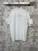 Women's Blouses & Shirts White cotton lapel short sleeved floral petal sleeve shirt