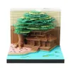 Tree House 3D Memo Book Treehouse Calendar 2024 Pad Christmas Notes Offices Gift Birthday Block Paper W0Y1 231220