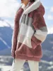 Winter Mode Vrouwen Jas Casual Capuchon Rits Dames Kleding Kasjmier Vrouwen Jas Stiksels Plaid Jassen 231220