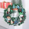 Decoratieve bloemen kerstkrans voor voordeur LED slingers ornamenten raam muur open haard trap tuin decor decor