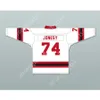 Custom White Jonesy 74 Letterkenny Irish Alternate Hockey Jersey New Top ED S-M-L-XL-XXL-3XL-4XL-5XL-6XL