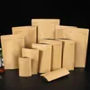 Упаковочные пакеты 11 размеров Коричневые пакеты из крафт-бумаги Стоячие пакеты Термосвариваемый закрывающийся пакет на молнии Внутренняя фольга Упаковочная сумка для хранения продуктов Epael