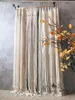 Tapisseries tissées à la main en macramé, rideau en corde de coton, pour porte, fenêtre, chevet, tenture murale, décor Boho
